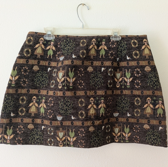 NWT Cider Jacquard Cottagecore Print Vest Top and Mini Skirt Set sz 1XL - Picture 7 of 13